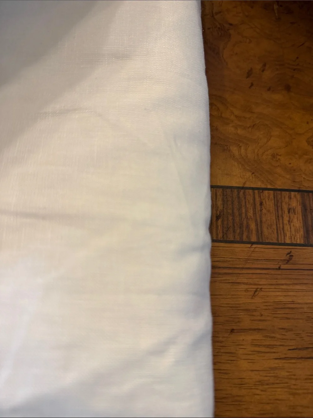 NWOT White Linen Curtain 48x84 Set - Retail $164